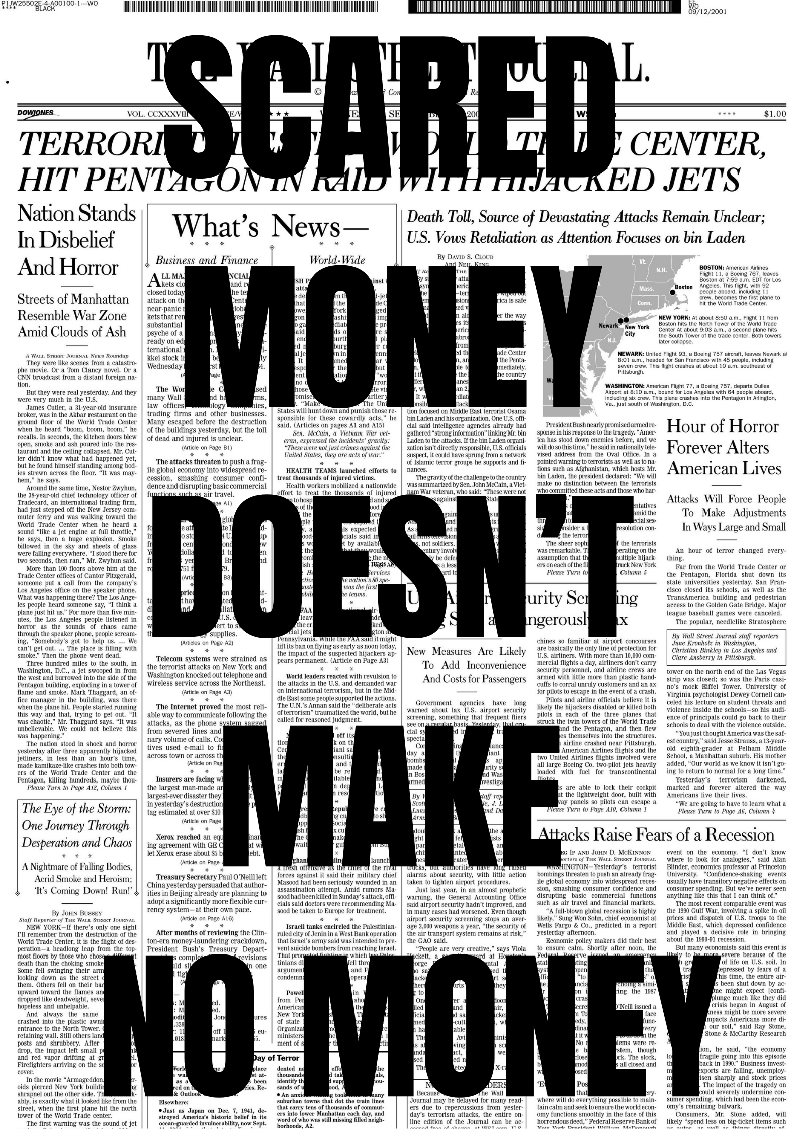 SCARED MONEY DOESN'T MAKE NO MONEY MOVIE POSTER HUB MOTIVATION HQ