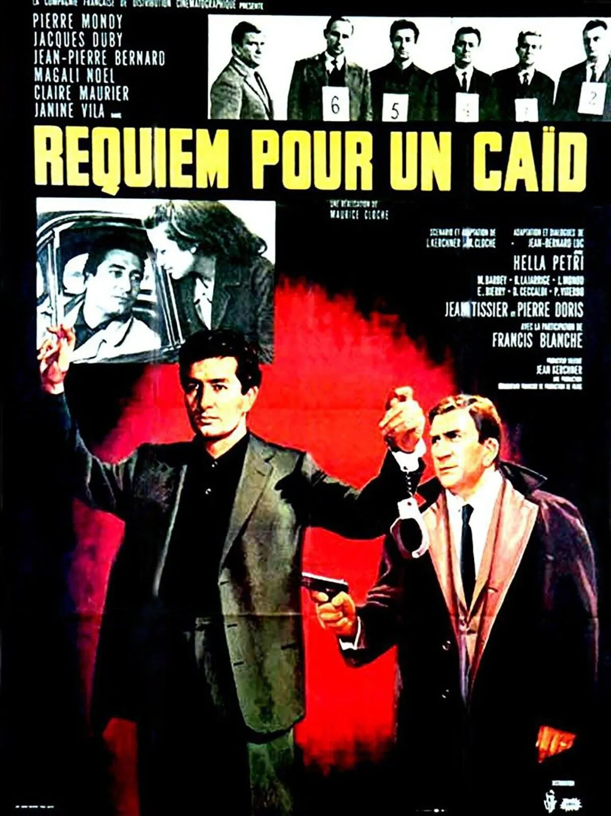 REQUIEM POUR UN CAID, MICHEL AUCLAIR, 1984, Repro affiche de cinema, HQ