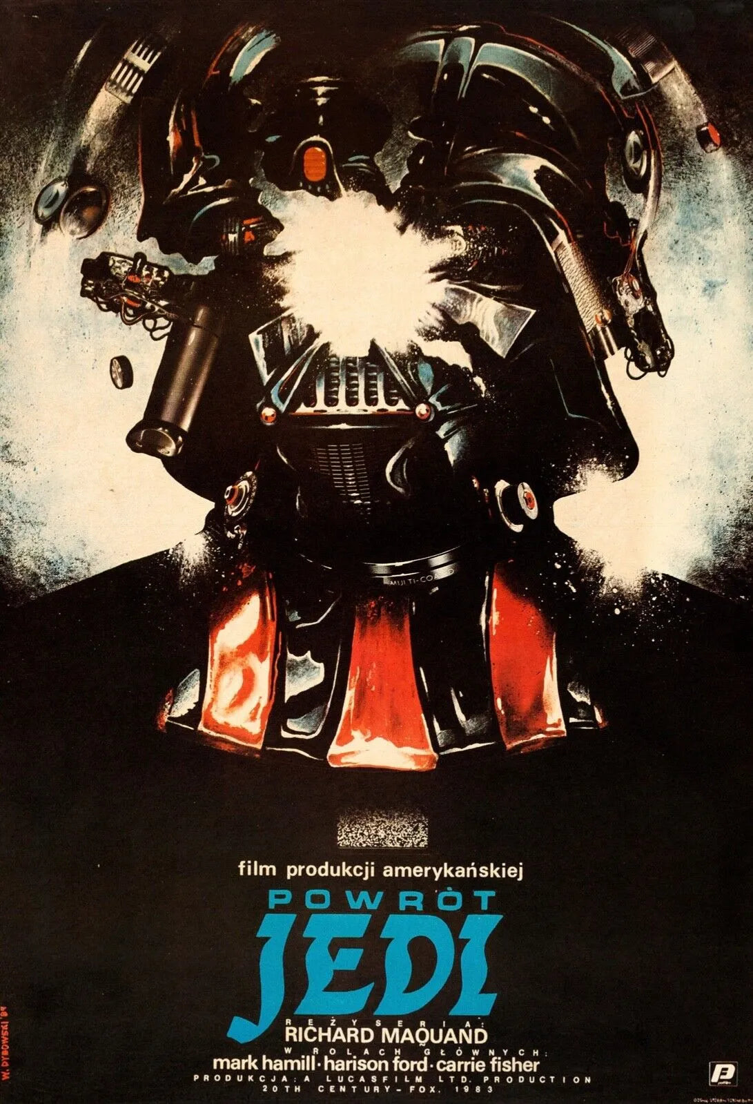 RETURN OF THE JEDI, MARK HAMILL, 1983, Repro affiche CINEMA VINTAGE, HQ
