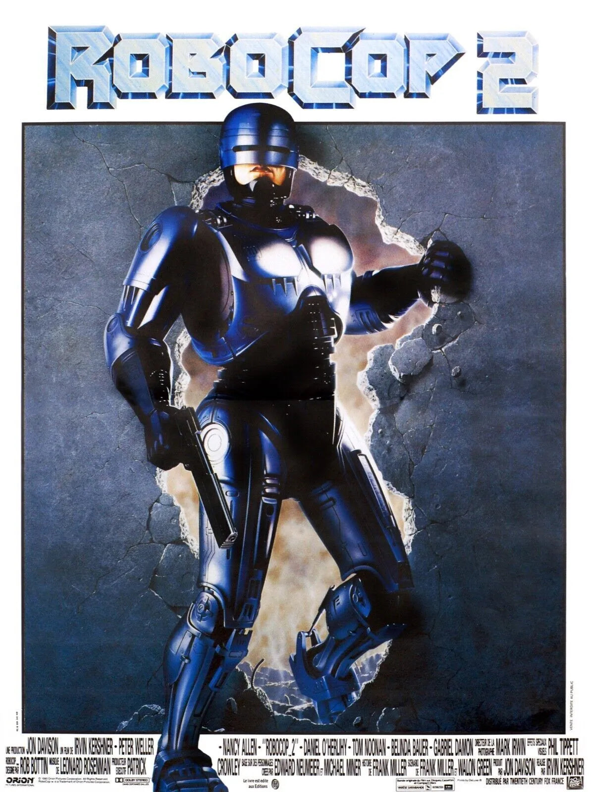 ROBOCOP 2, Peter Weller, repro affiche cinéma, HQ