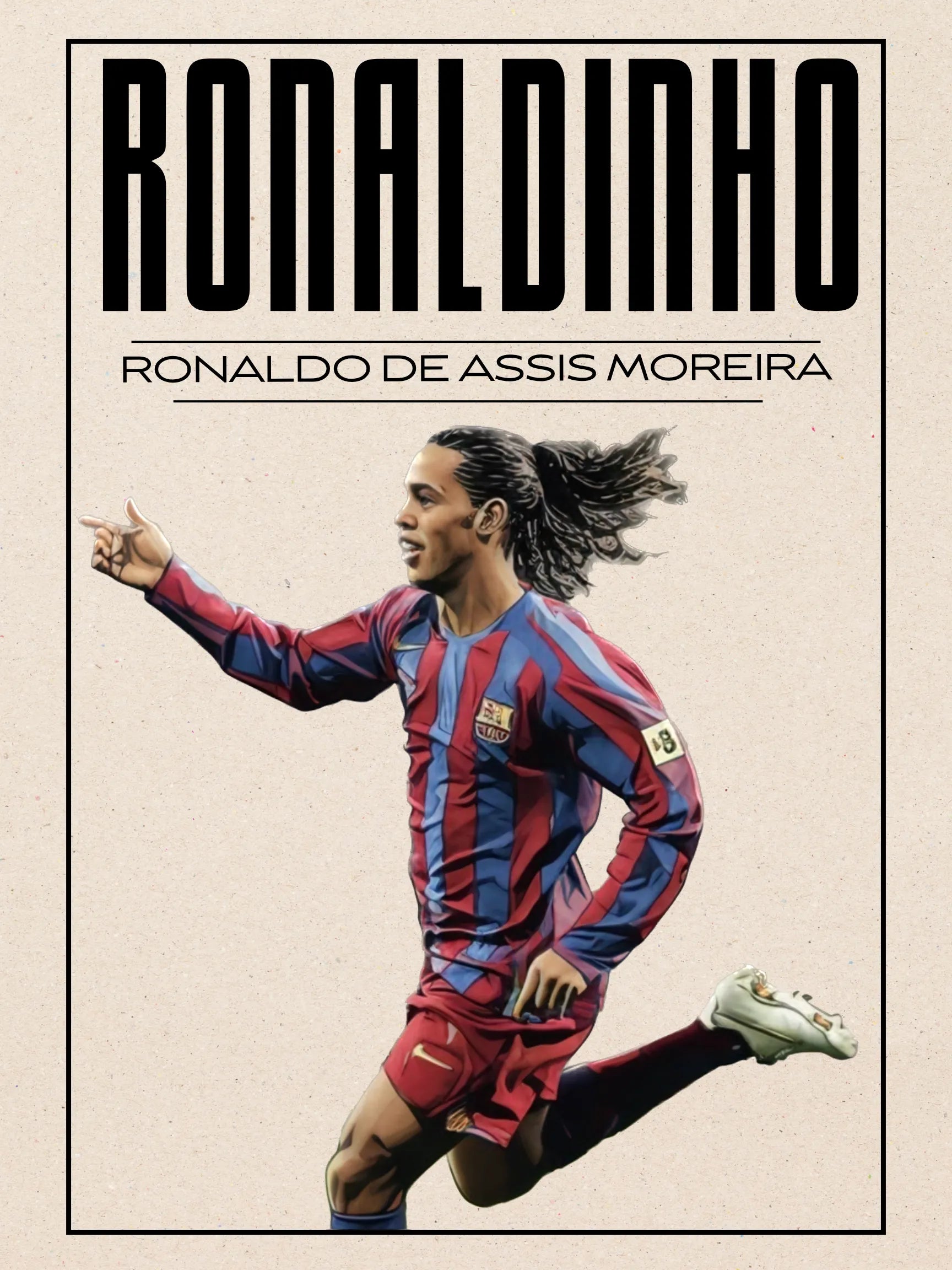 ロナウジーニョ　ポスター RONALDINHO SPORT POSTER HQ – Poster Hub Studio