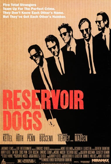 RESERVOIR DOGS (1992) – HARVEY KEITEL – TIM ROTH – AFFICHE FILM CRIME THRILLER – REPRODUCTION – POSTER HUB STUDIO – HQ