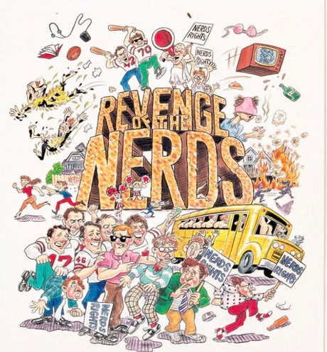 
Affiche du film Revenge of the Nerds (1984) avec Robert Carradine. Comédie culte des années 80 pleine d’humour. Reproduction HQ – Poster Hub.