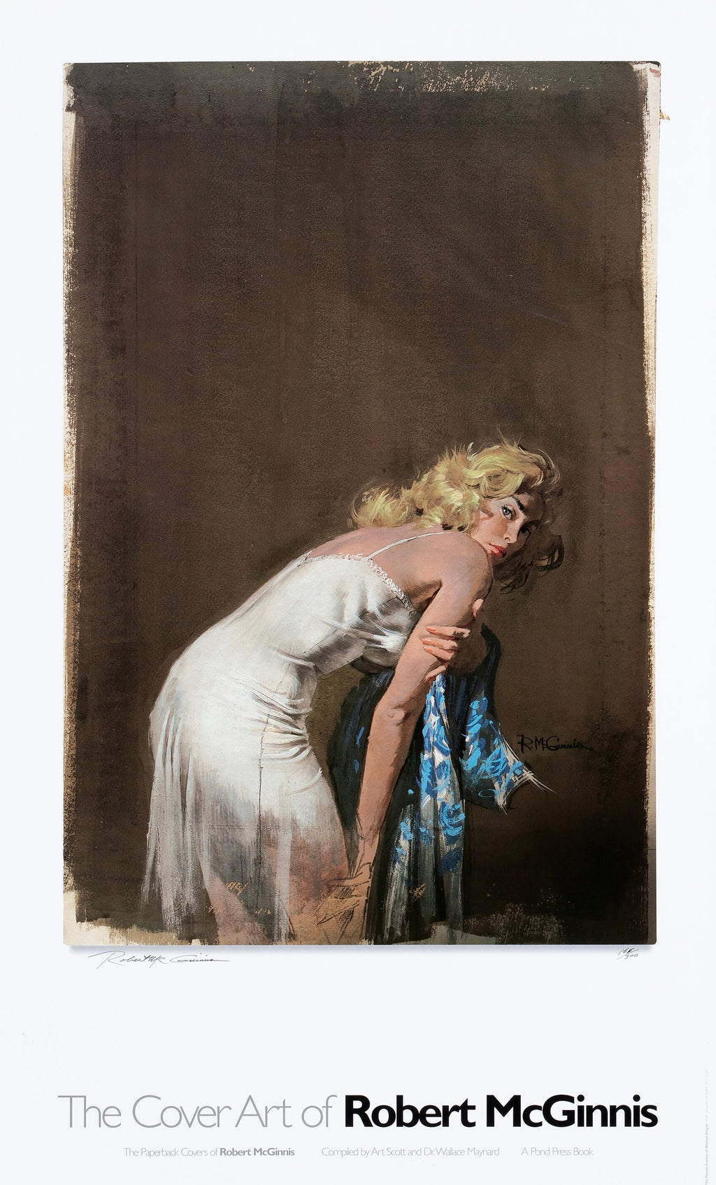 Affiche issue de The Cover Art of Robert McGinnis. Illustration pin-up élégante et vintage. Reproduction HQ – Poster Hub Studio.