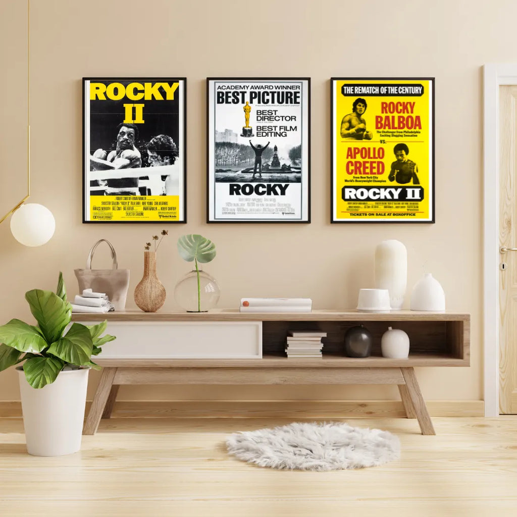 Rocky Collection Movie Poster Hq – Affiche Vintage Cinéma Rétro | Poster HUB STUDIO