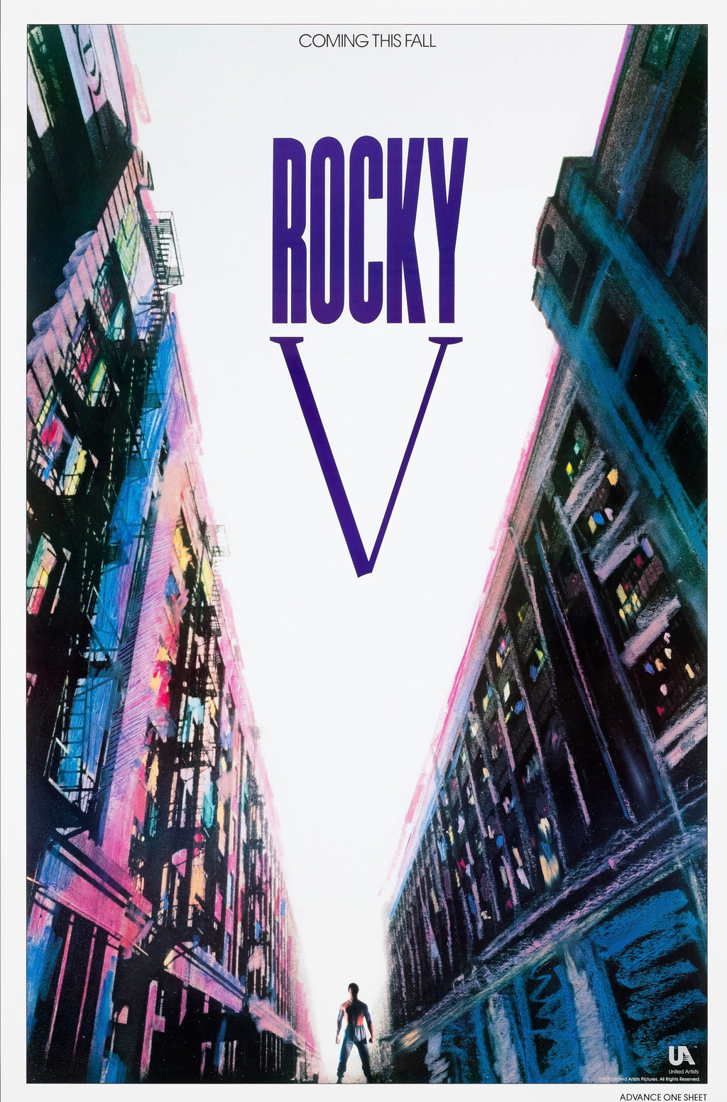 Affiche Rocky V (1990) avec Sylvester Stallone, film culte de boxe. Poster cinéma iconique et urbain – reproduction HQ Poster Hub.