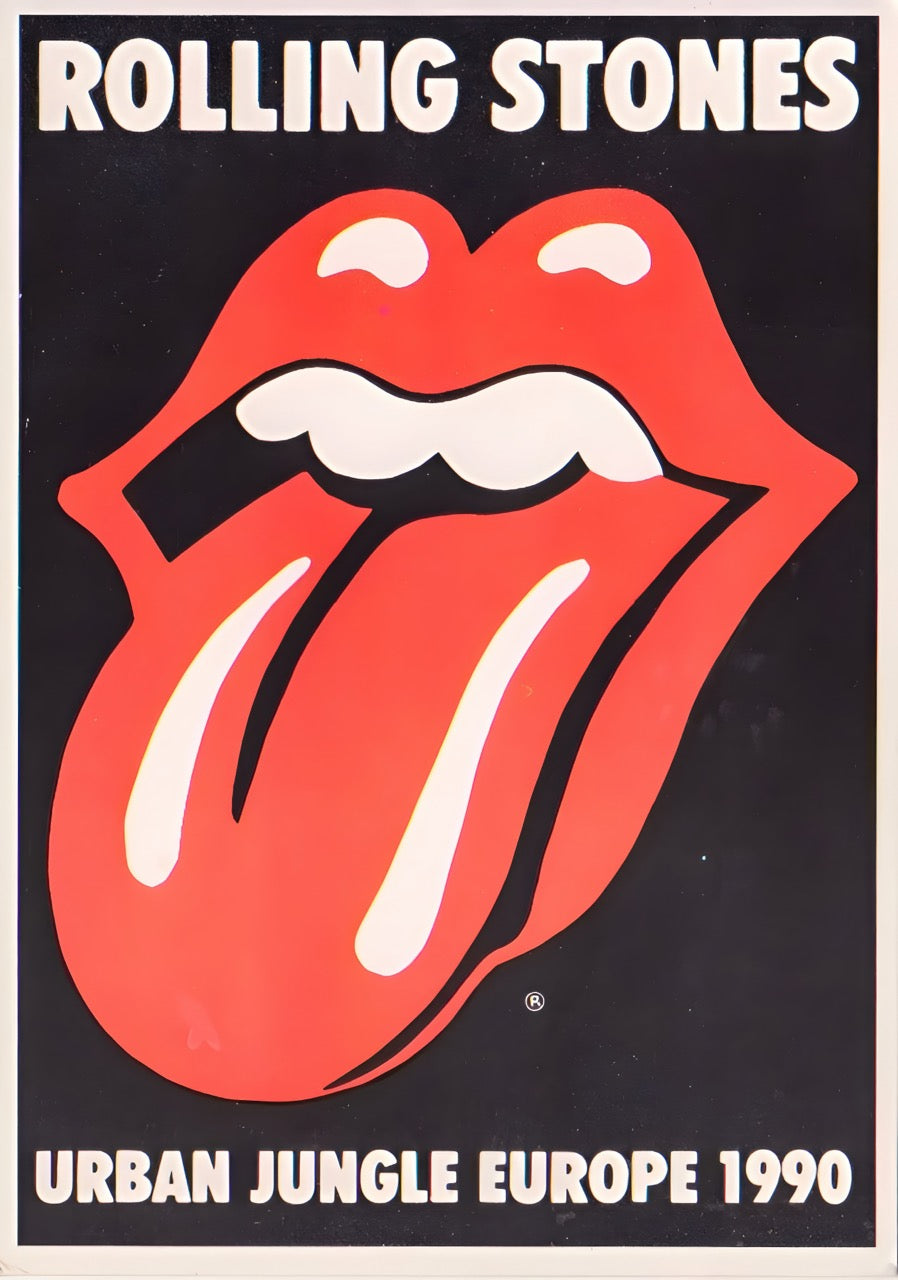 ROLLING STONES URBAN JUNGLE EUROPE 1990 TOUR POSTER – ICONIC ROCK WALL ART