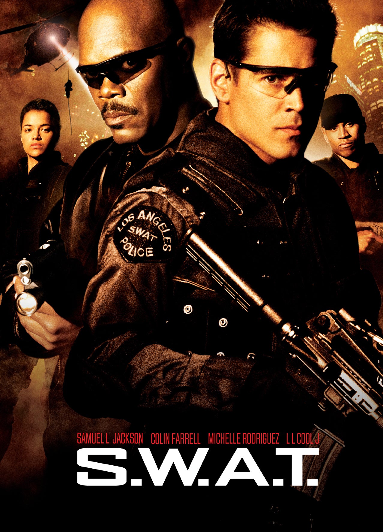 S.W.A.T. (2003) | SAMUEL L. JACKSON – COLIN FARRELL – MICHELLE RODRIGUEZ | POSTER CINÉMA VINTAGE | POSTER HUB STUDIO RÉTRO | HQ