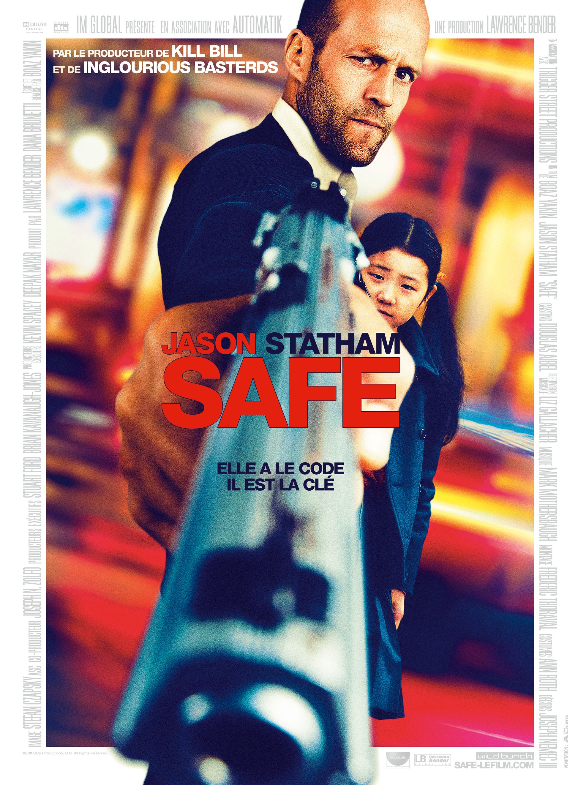 SAFE (2012) | JASON STATHAM | POSTER CINÉMA ACTION | POSTER HUB STUDIO RÉTRO | HQ