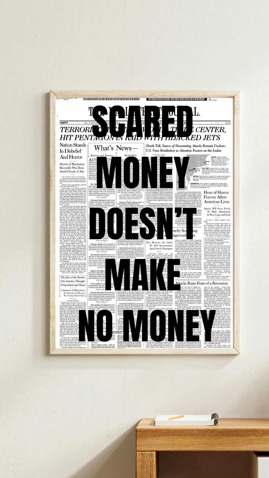SCARED MONEY DOESN'T MAKE NO MONEY MOVIE POSTER HUB MOTIVATION HQ