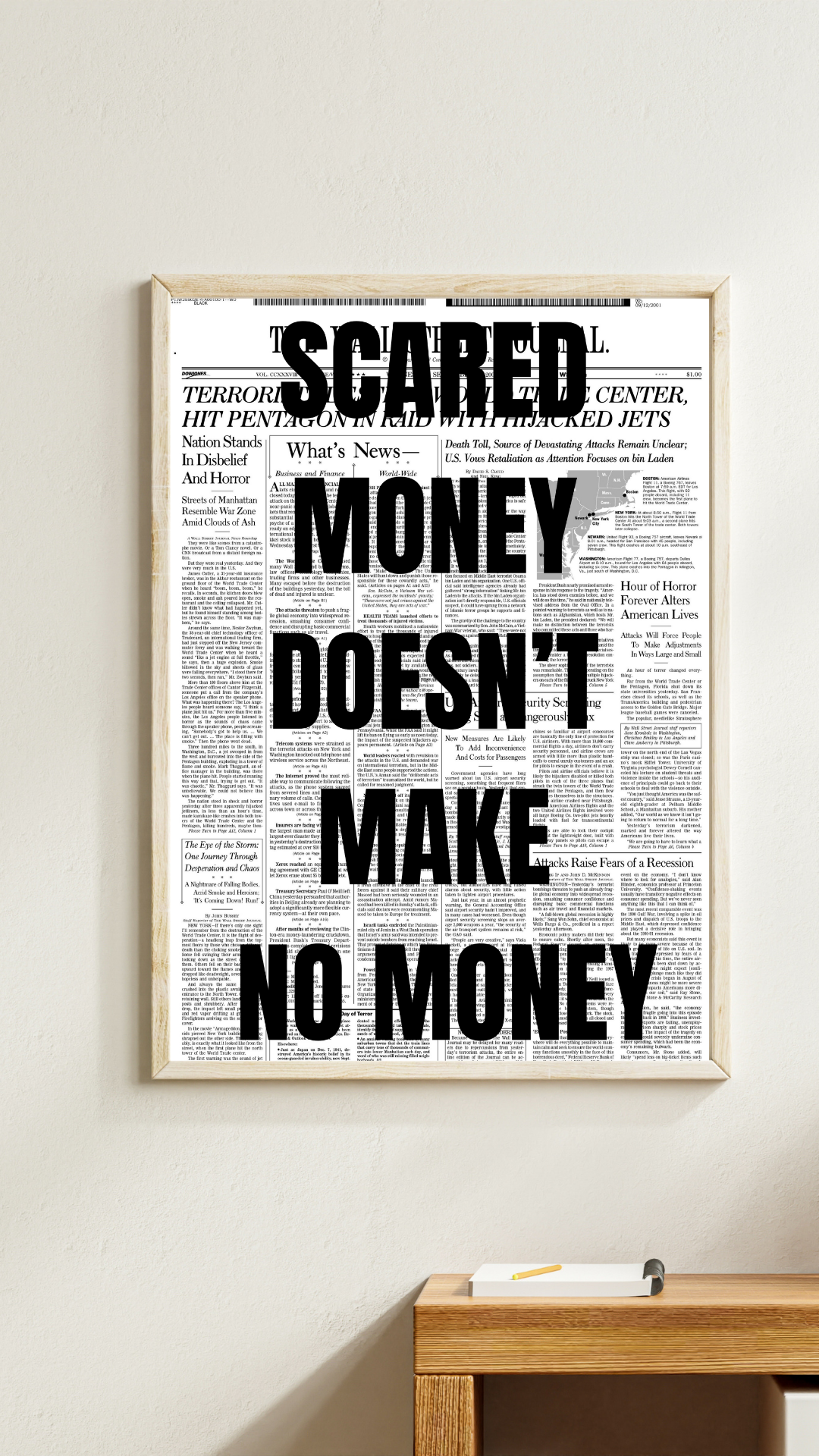 SCARED MONEY DOESN'T MAKE NO MONEY MOVIE POSTER HUB MOTIVATION HQ