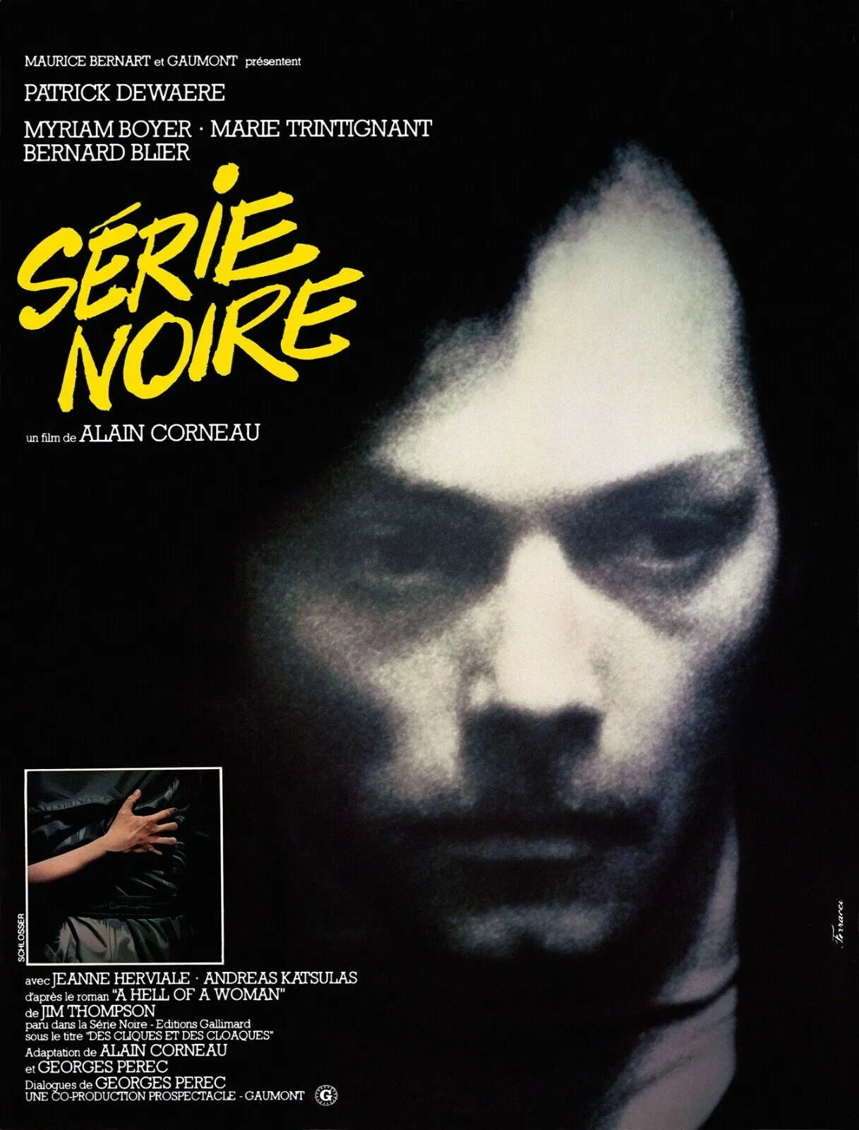 SÉRIE NOIRE, PATRICK DEWAERE, 1979, Repro affiche de cinema, HQ