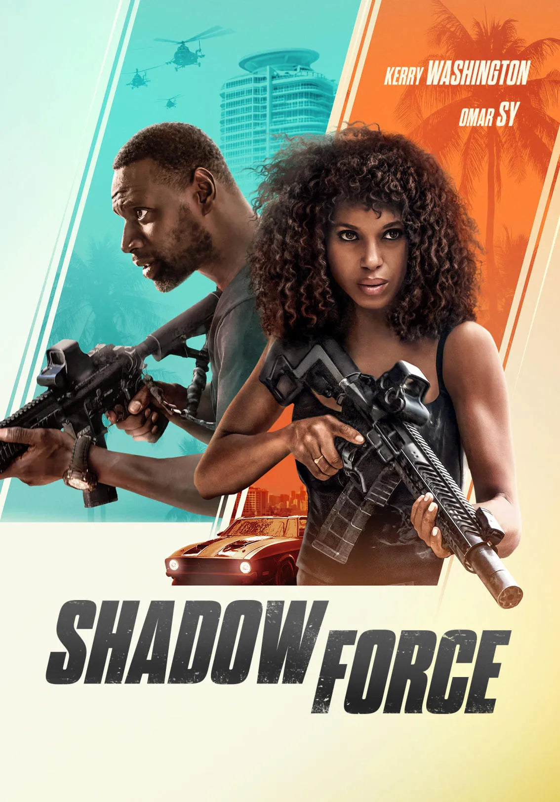 SHADOW FORCE – AFFICHE VINTAGE CINÉMA RÉTRO, 2023, KERRY WASHINGTON