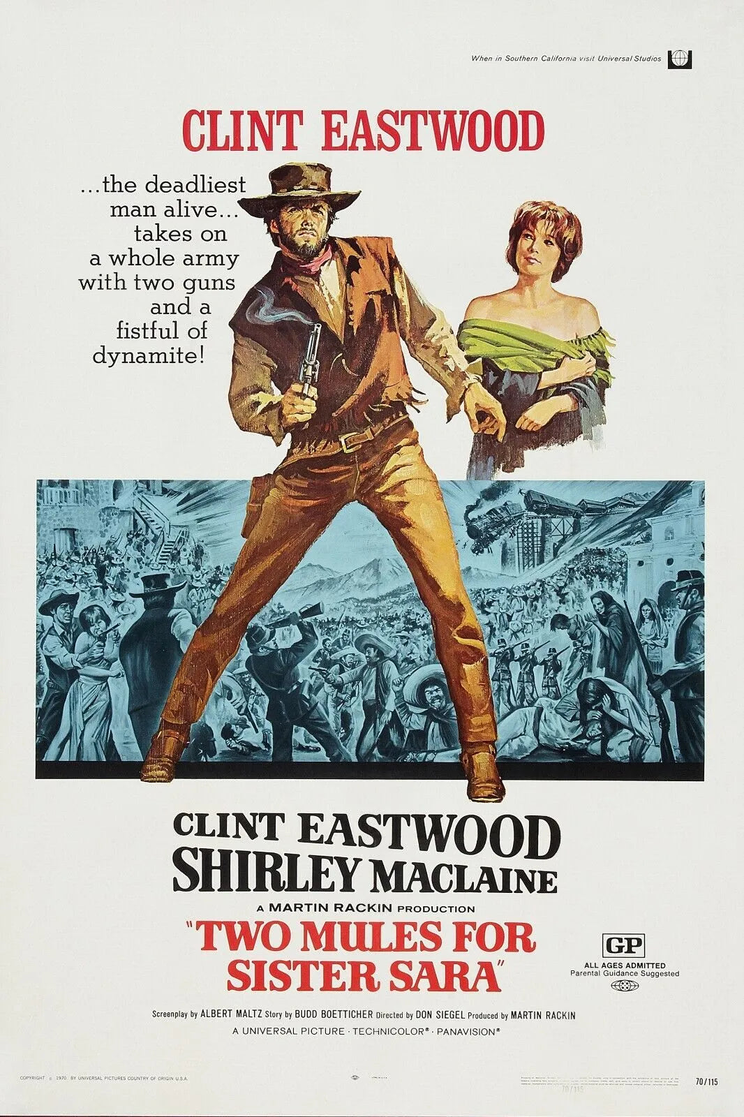 SIERRA TORRIDE, CLINT EASTWOOD, 1970, REPRO AFFICHE CINEMA HQ