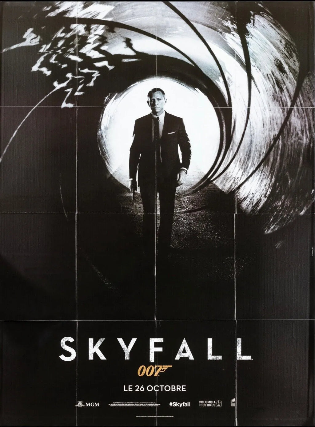 SKYFALL, JAMES BOND 007, DANIEL CRAIG, 2012, REPRO AFFICHE CINEMA VINTAGE