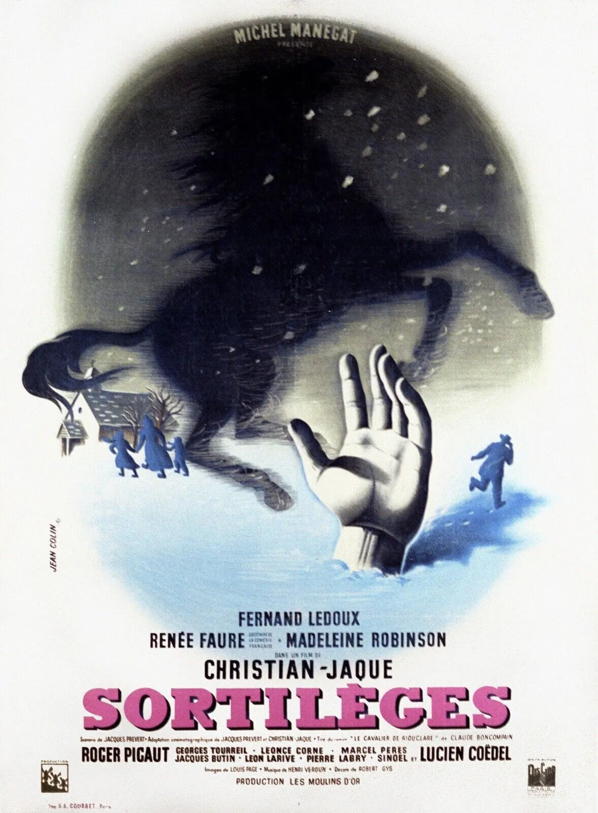 SORTILÈGES, CHRISTIAN-JAQUE, 1945, Repro Affiche de Cinema, HQ