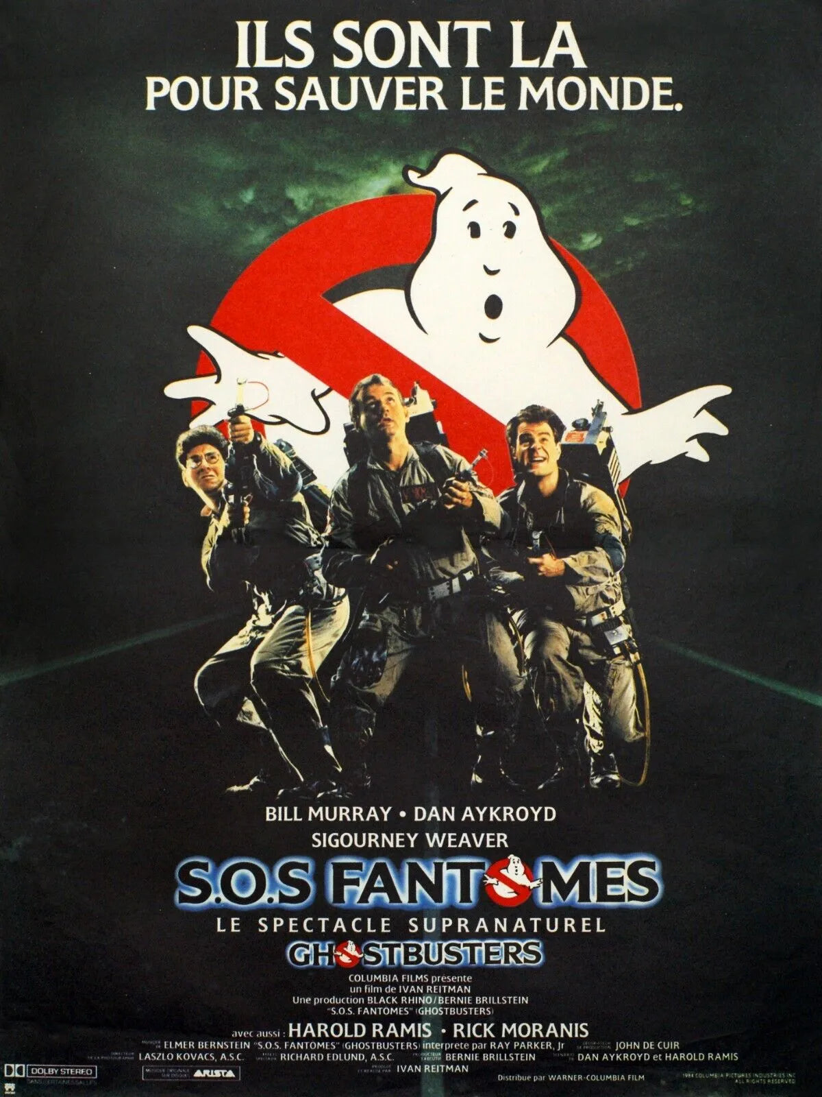 SOS FANTÔMES, BILL MURRAY, REPRO AFFICHE, 1984, CINEMA VINTAGE, HQ