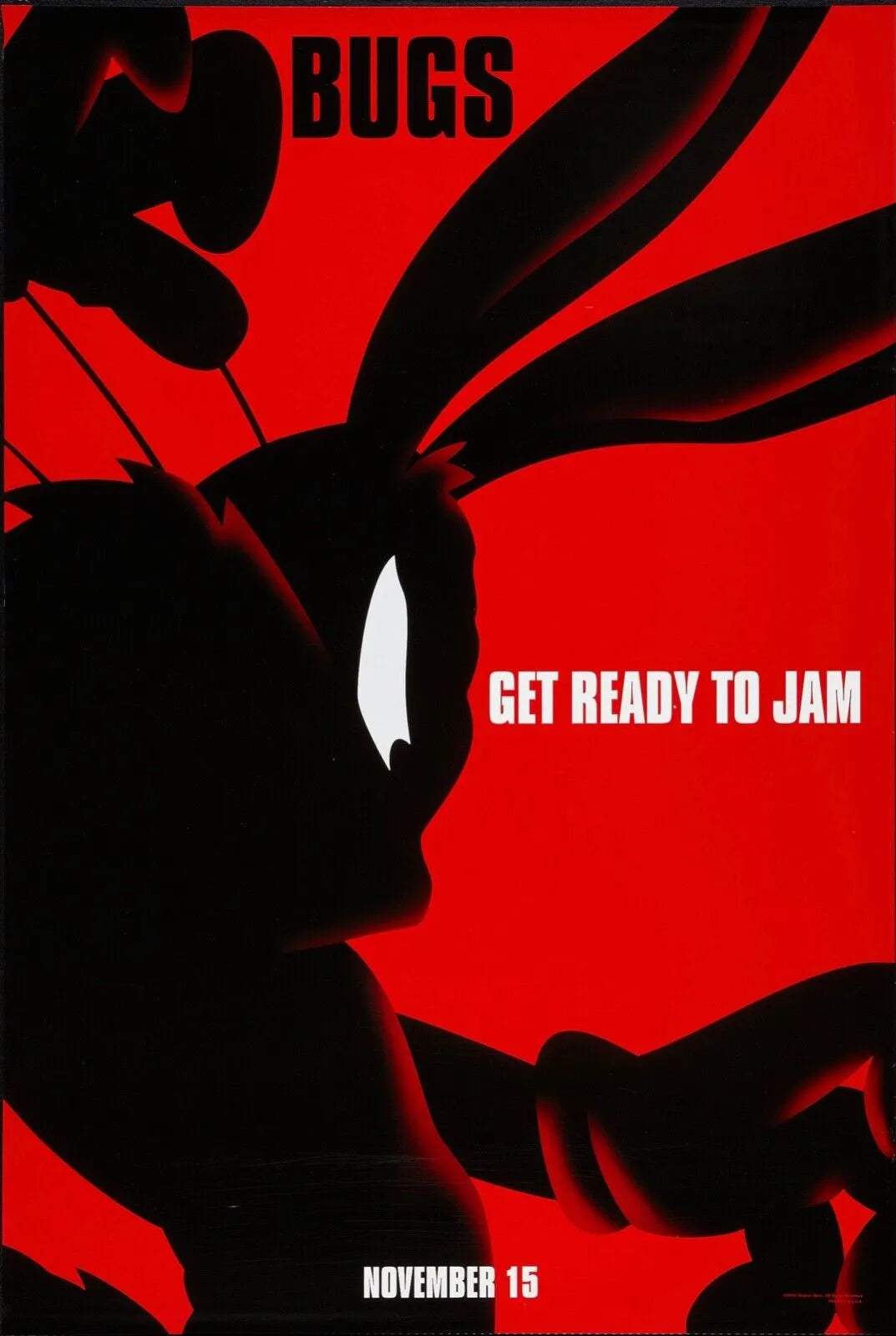 SPACE JAM, MICHAEL JORDAN, 1996, Repro affiche série, HQ