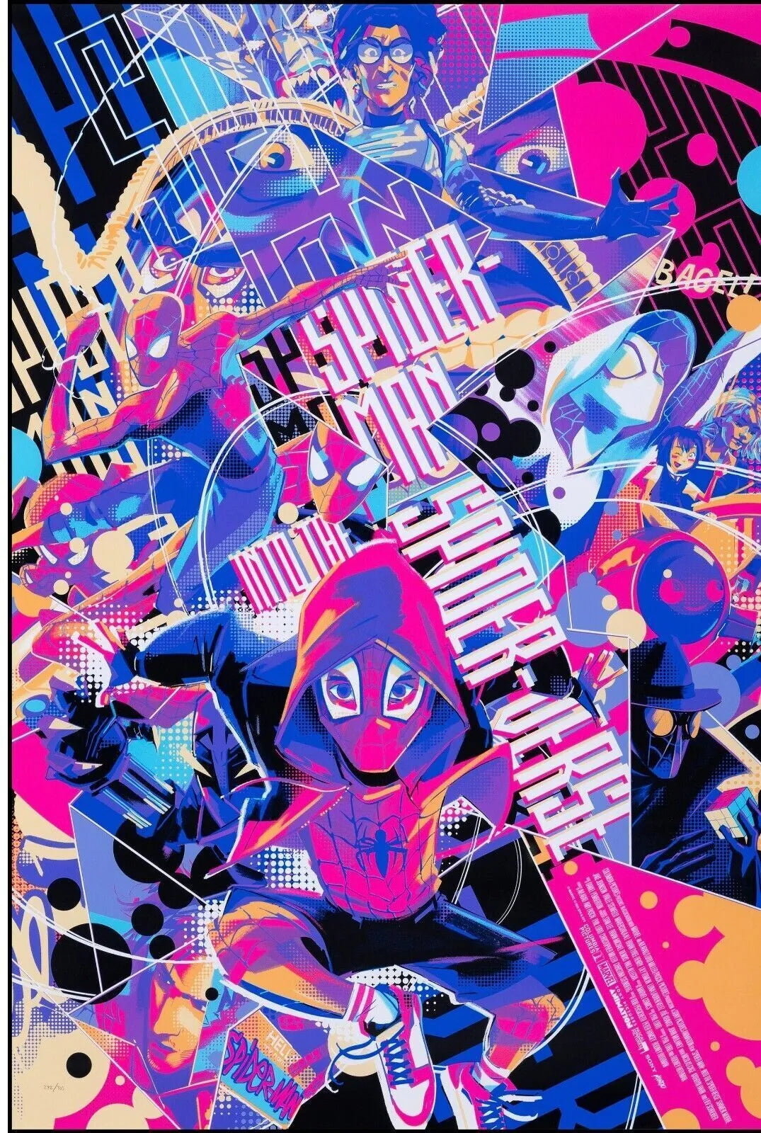 SPIDER-MAN : ACCROSS THE SPIDER-VERSE 2023, STEPHANE BAK, repro affiche cinéma HQ