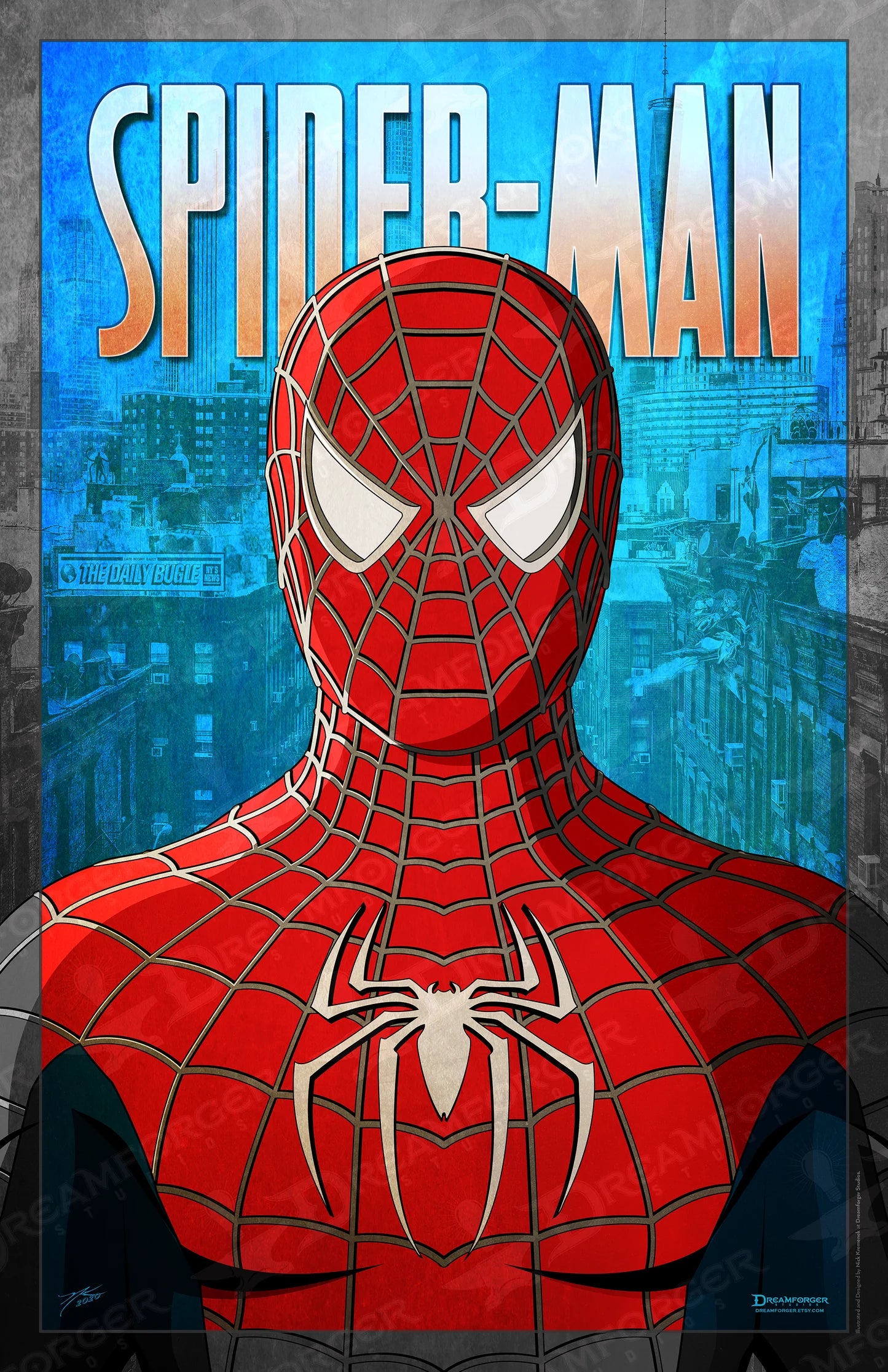 SPIDER-MAN – FRIENDLY NEIGHBORHOOD HERO 1962, AFFICHE VINTAGE MOVIE POSTER HQ, Marvel