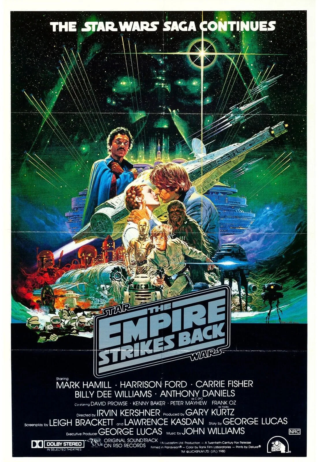 STAR WARS, EPISODE V: THE EMPIRE STRIKES BACK, REPRO VINTAGE HQ CINEMA POSTER