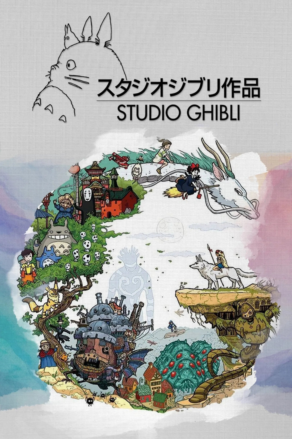 STUDIO GHIBLI AFFICHES VINTAGES MOVIE POSTER HQ