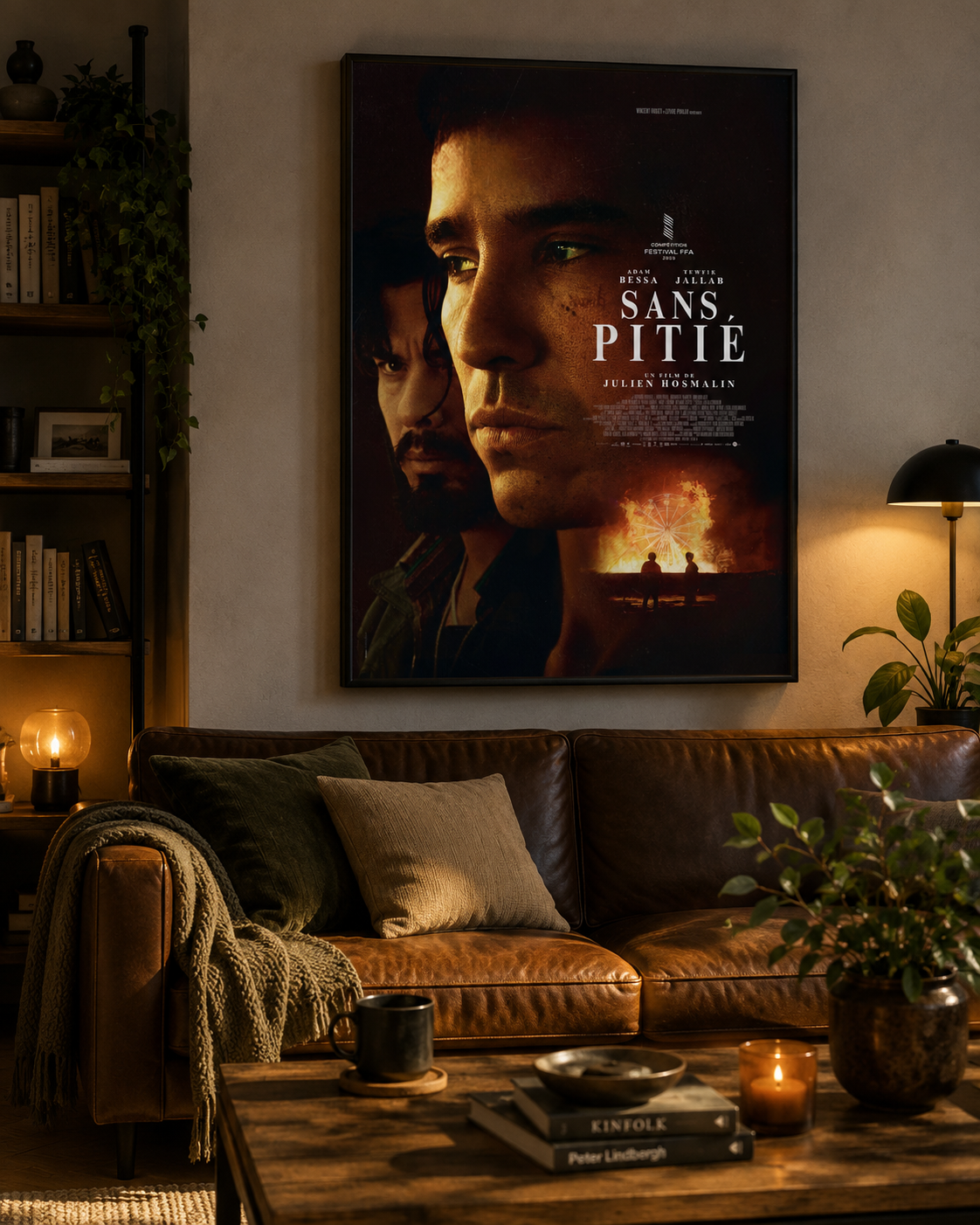 SANS PITIÉ – FILM DE JULIEN HOSMALIN (2025) – ADAM BESSA – TEWFIK JALLAB – REPRODUCTION – POSTER HUB STUDIO – HQ