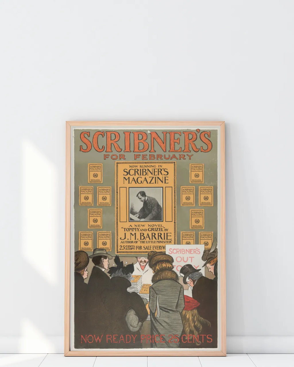 Scribner'S Magazine February Art Hq – Affiche Vintage Cinéma Rétro | Poster HUB STUDIO