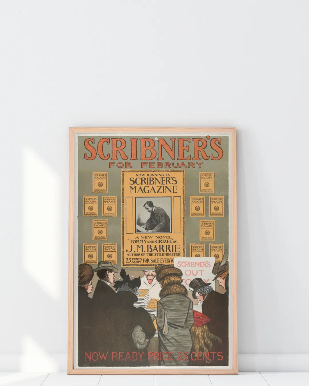 Scribner'S Magazine February Art Hq – Affiche Vintage Cinéma Rétro | Poster HUB STUDIO