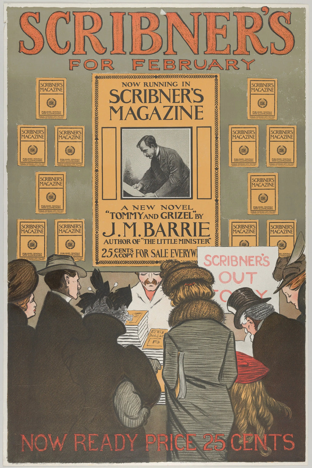 Scribner'S Magazine February Art Hq – Affiche Vintage Cinéma Rétro | Poster HUB STUDIO