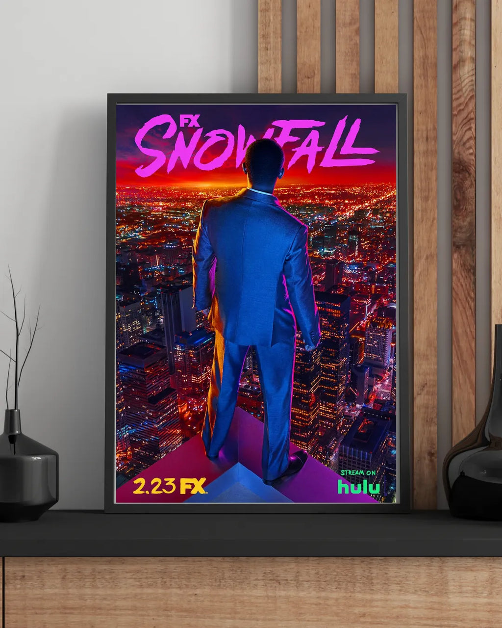 Snowfall Damson Idris Tv Show Poster Hq – Affiche Vintage Cinéma Rétro | Poster HUB STUDIO