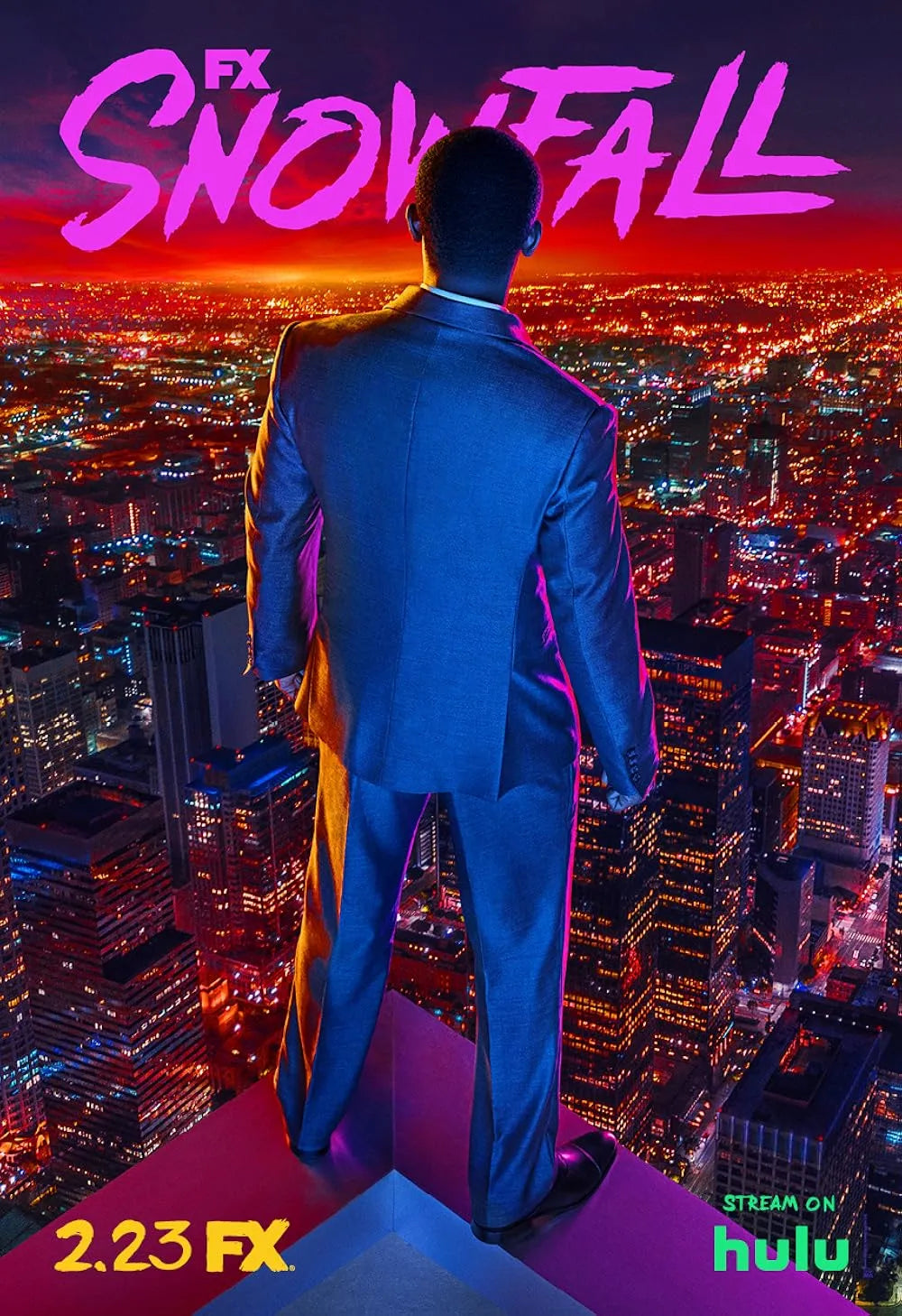 Snowfall Damson Idris Tv Show Poster Hq – Affiche Vintage Cinéma Rétro | Poster HUB STUDIO