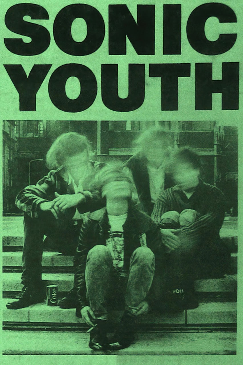 SONIC YOUTH – VINTAGE GREEN ALTERNATIVE ROCK POSTER