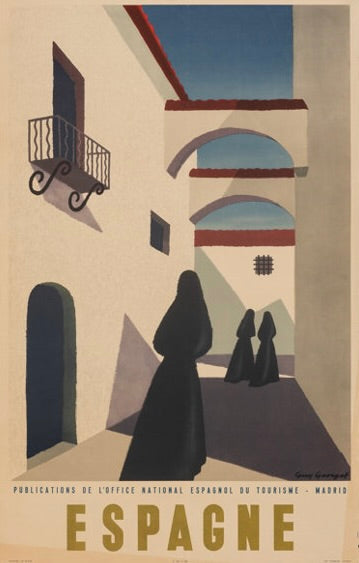 REPRODUCTION VINTAGE SPAIN TOURISM POSTER - POSTER HUB STUDIO, HQ