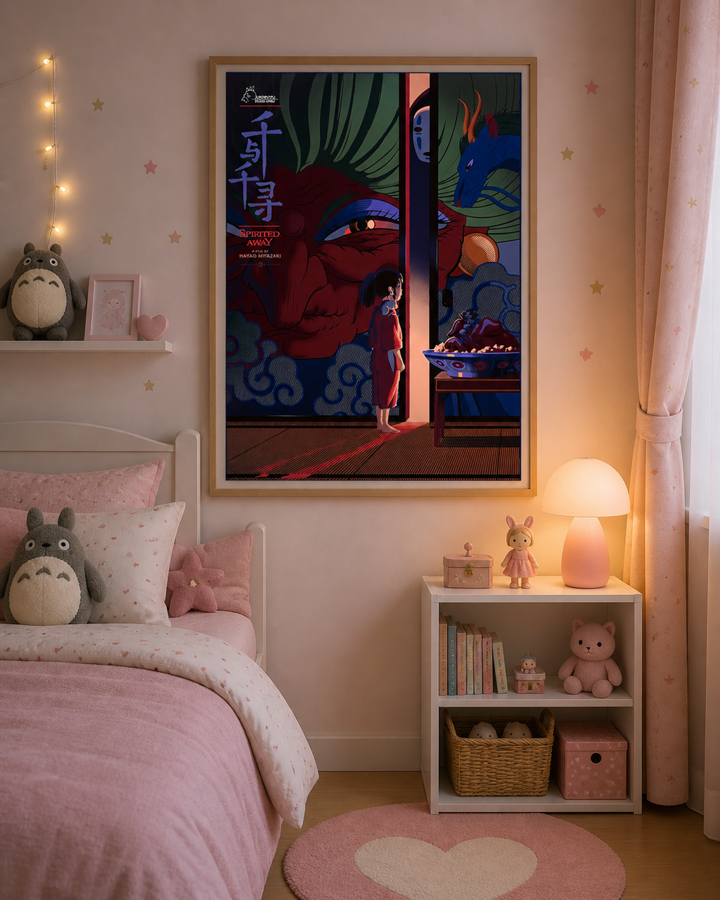 Affiche Spirited Away (2001) de Hayao Miyazaki. Chef-d’œuvre du Studio Ghibli. Reproduction HQ – Poster Hub Studio.