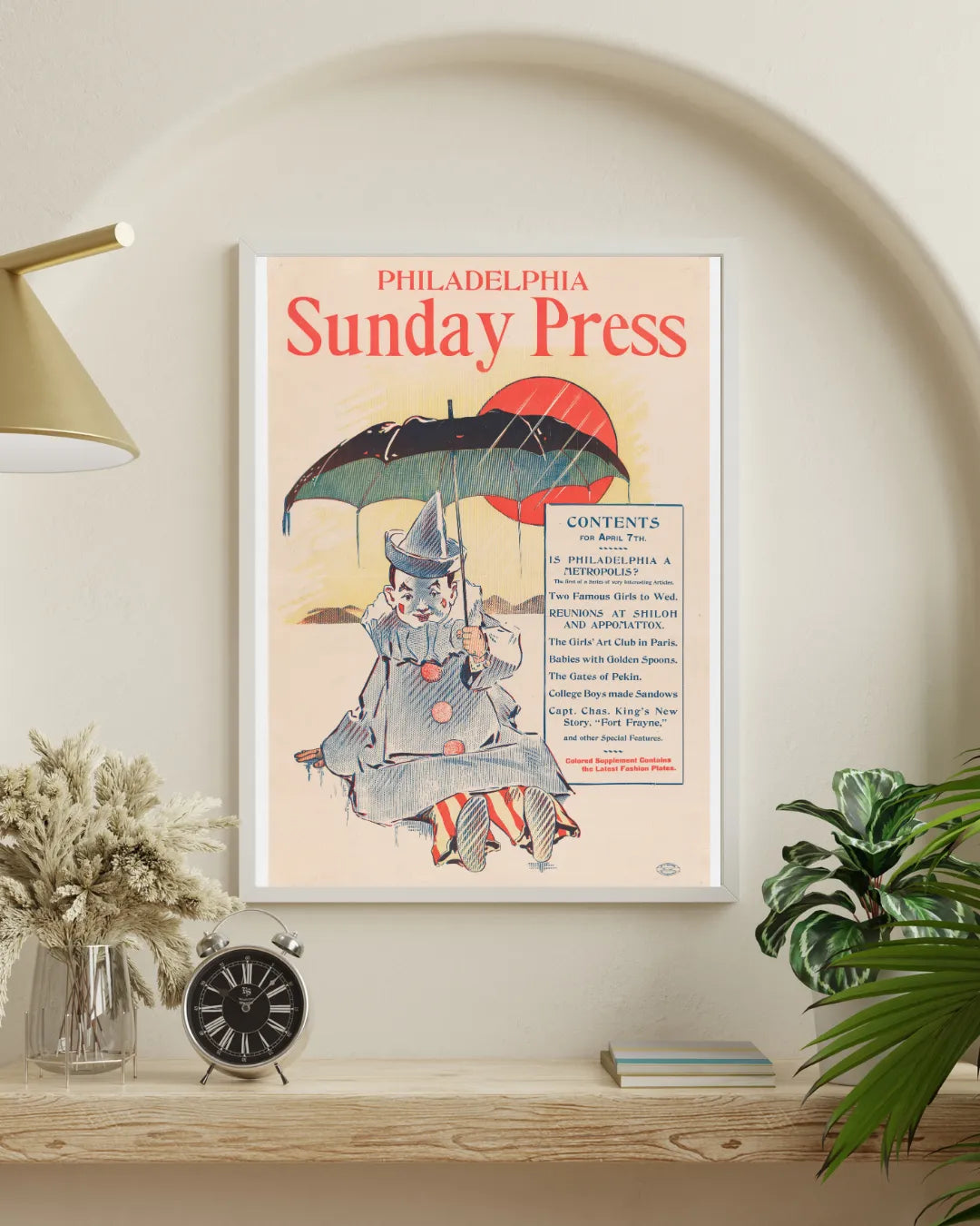 Sunday Press Philadelphia Art Hq – Affiche Vintage Cinéma Rétro | Poster HUB STUDIO