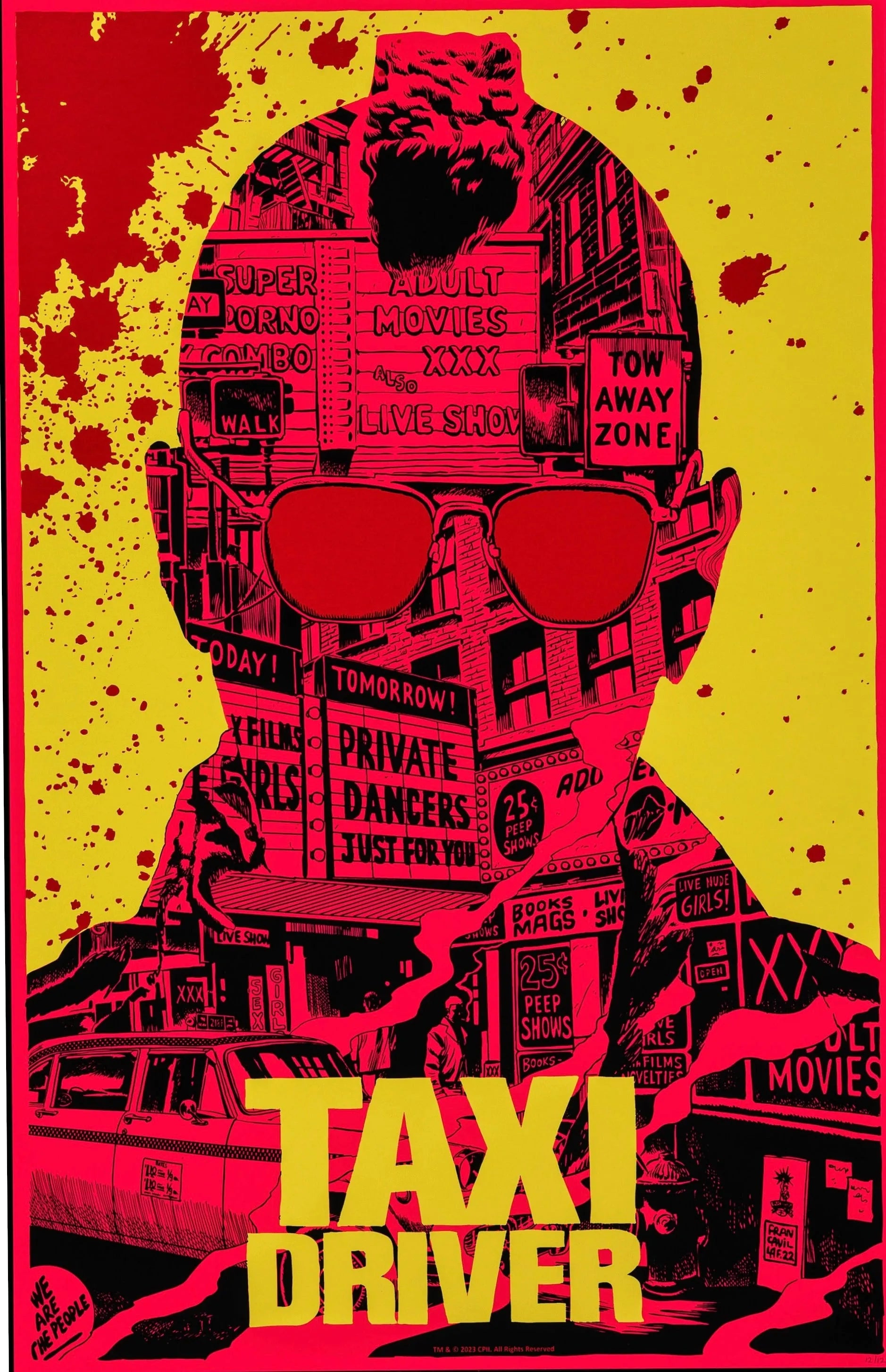 TAXI DRIVER – AFFICHE VINTAGE CINÉMA RÉTRO, 1976, ROBERT DE NIRO