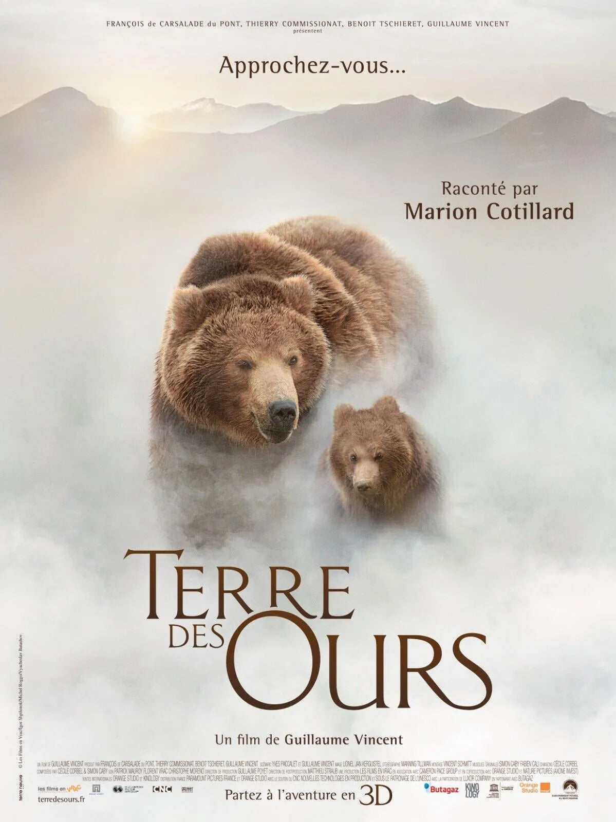 TERRE DES OURS, MARION COTILLARD, 2014, repro affiche cinema, HQ