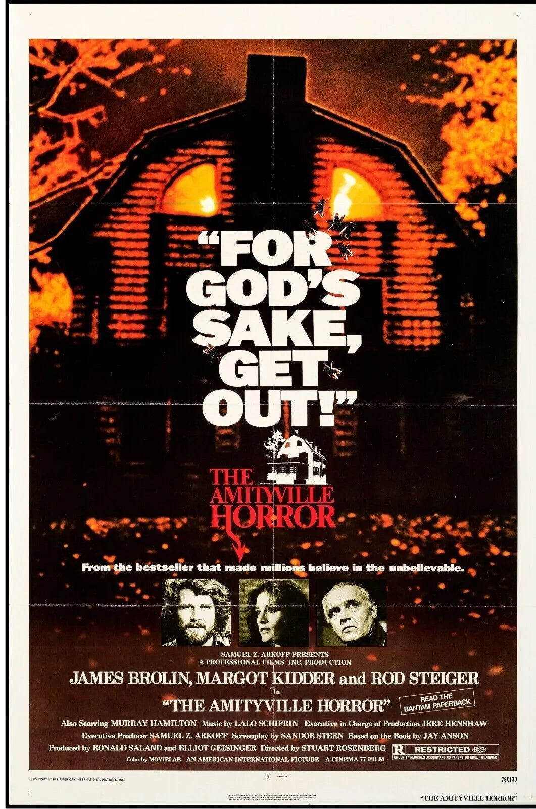 THE AMITYVILLE HORROR, RYAN REYNOLDS, 2005, REPRO AFFICHE CINÉMA VINTAGE, HQ