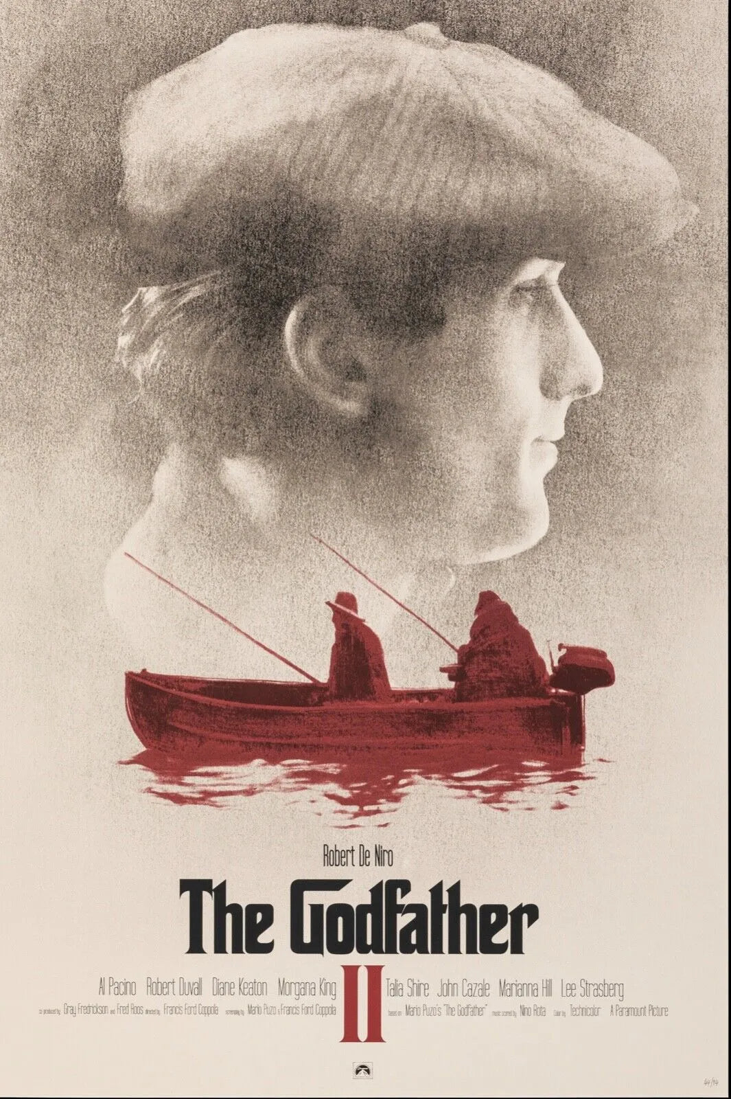 THE GODFATHER, LE PARRAIN II, AL PACINO, 1974, AFFICHE CINEMA VINTAGE HQ