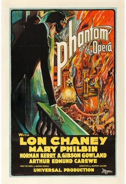 THE PHANTOM OF THE OPERA, LON CHANEY, 1925, REPRO AFFICHE CINÉMA VINTAGE, HQ