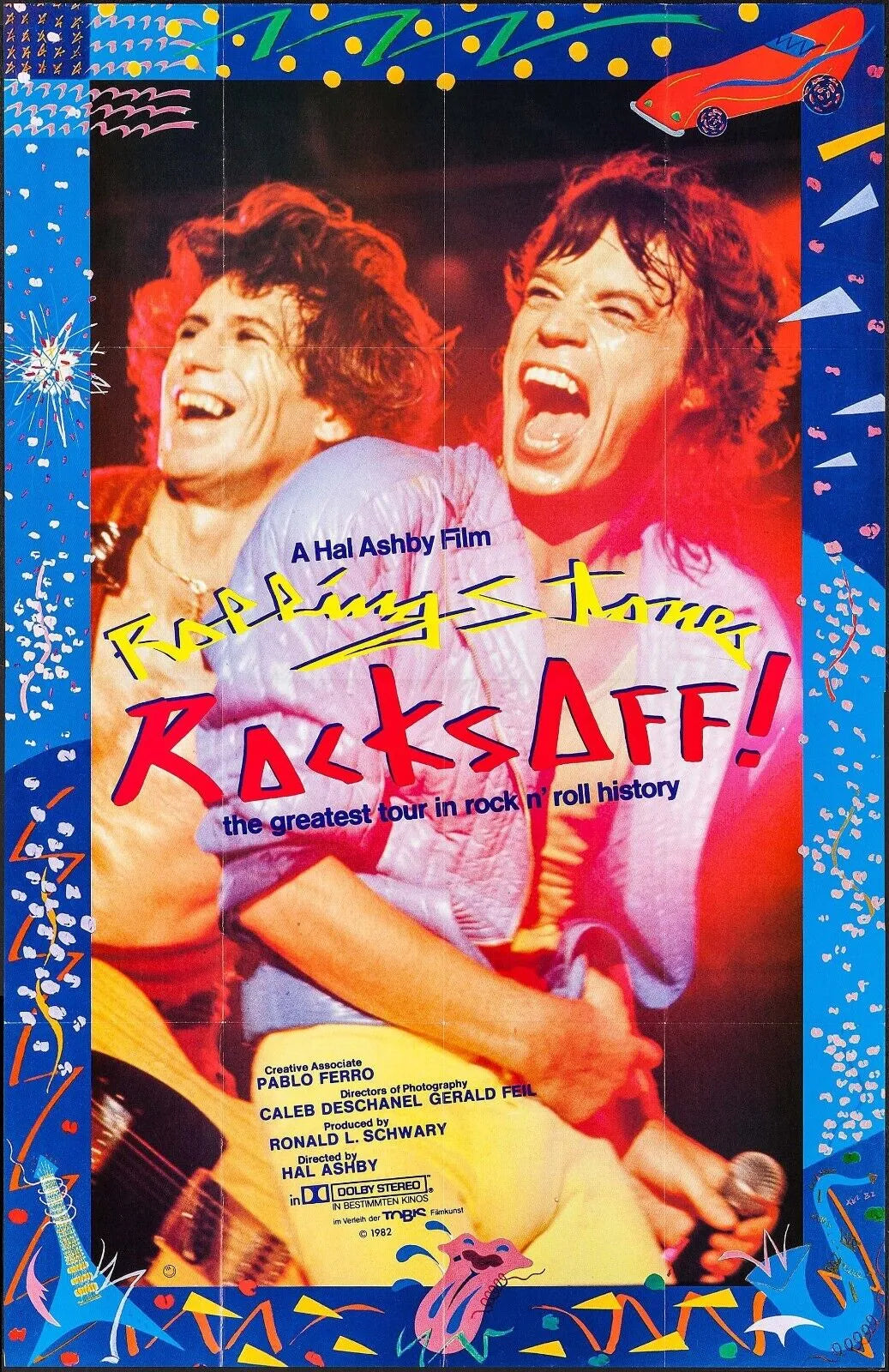 THE ROLLING STONES, ROCKS, REPRO AFFICHE VINTAGE ROCK HQ