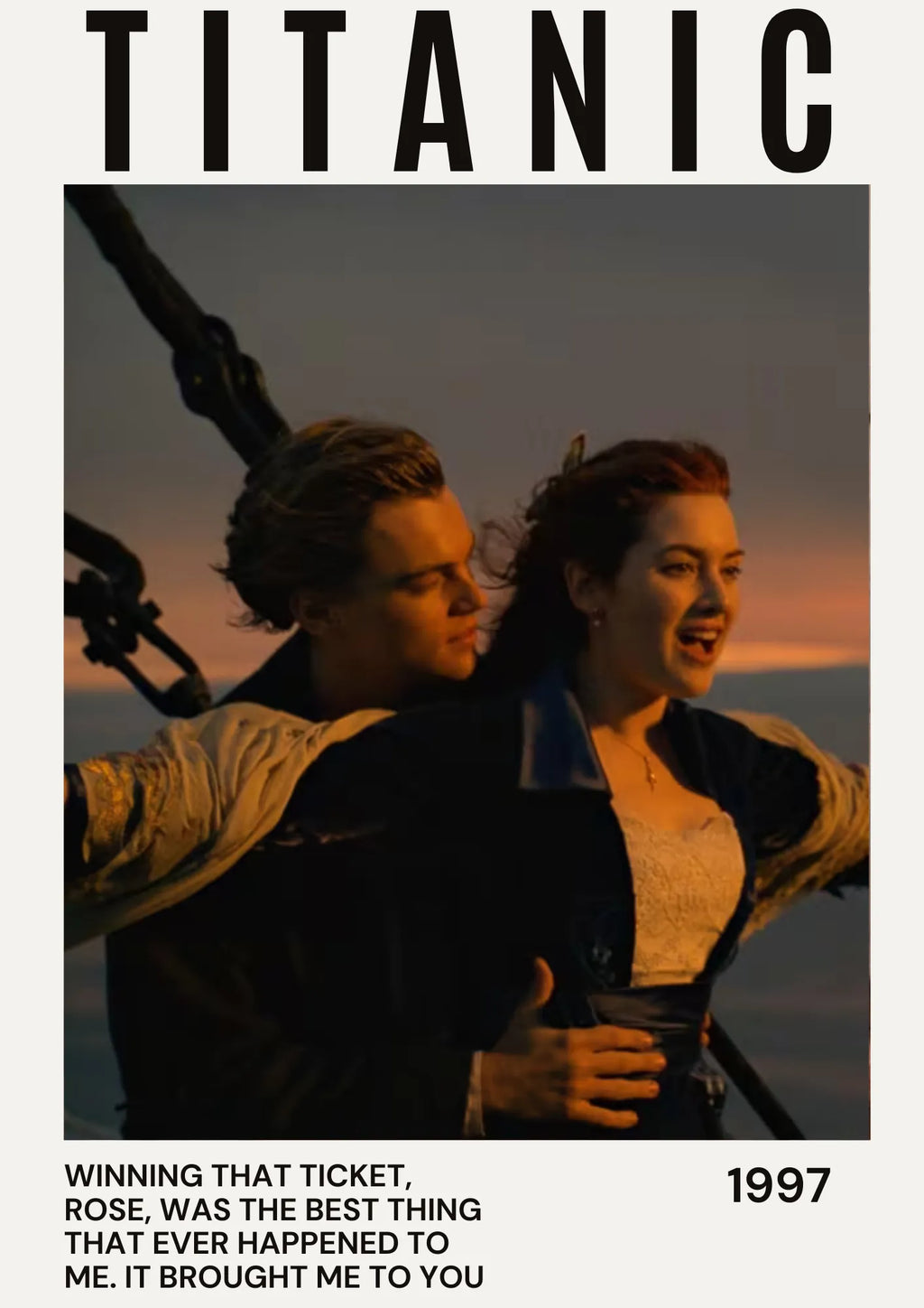 THE TITANIC MOVIE POSTER HQ LEONARDO DI CAPRIO, JAMES CAMERON