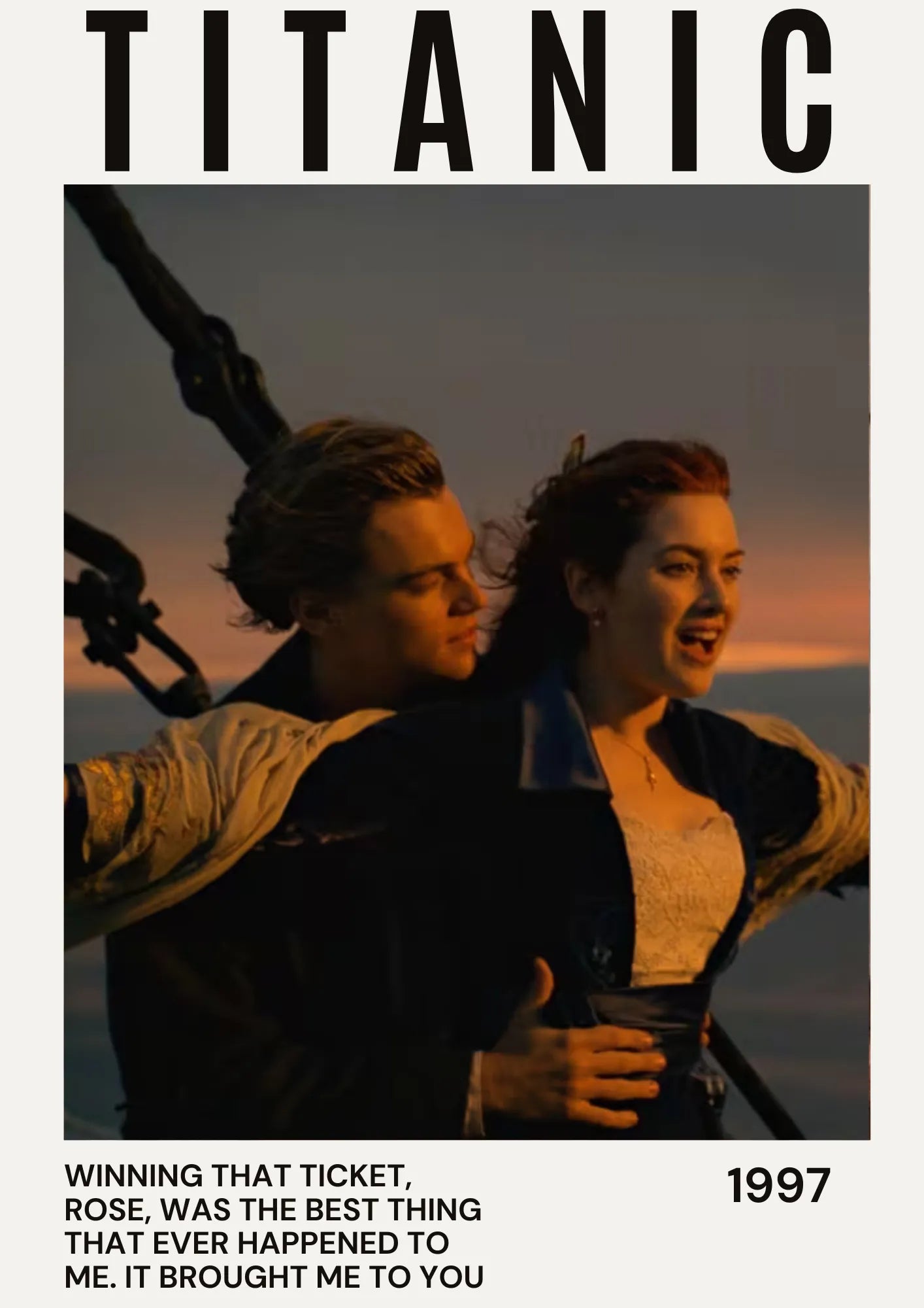 THE TITANIC MOVIE POSTER HQ LEONARDO DI CAPRIO, JAMES CAMERON