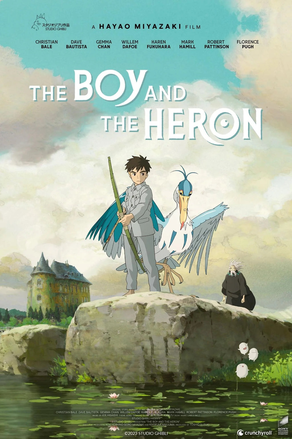 TEH BOY AND THE HERON VINTAGE MOVIE POSTER HQ