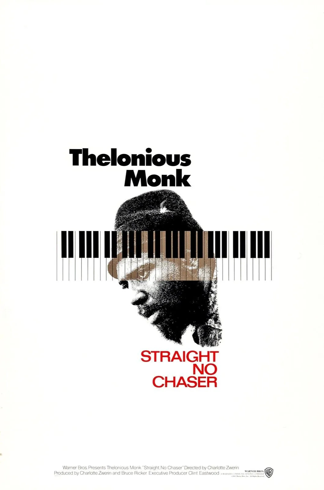THELONIOUS MONK, PIANISTE, REPRO AFFICHE CONCERT & CINEMA VINTAGE, HQ