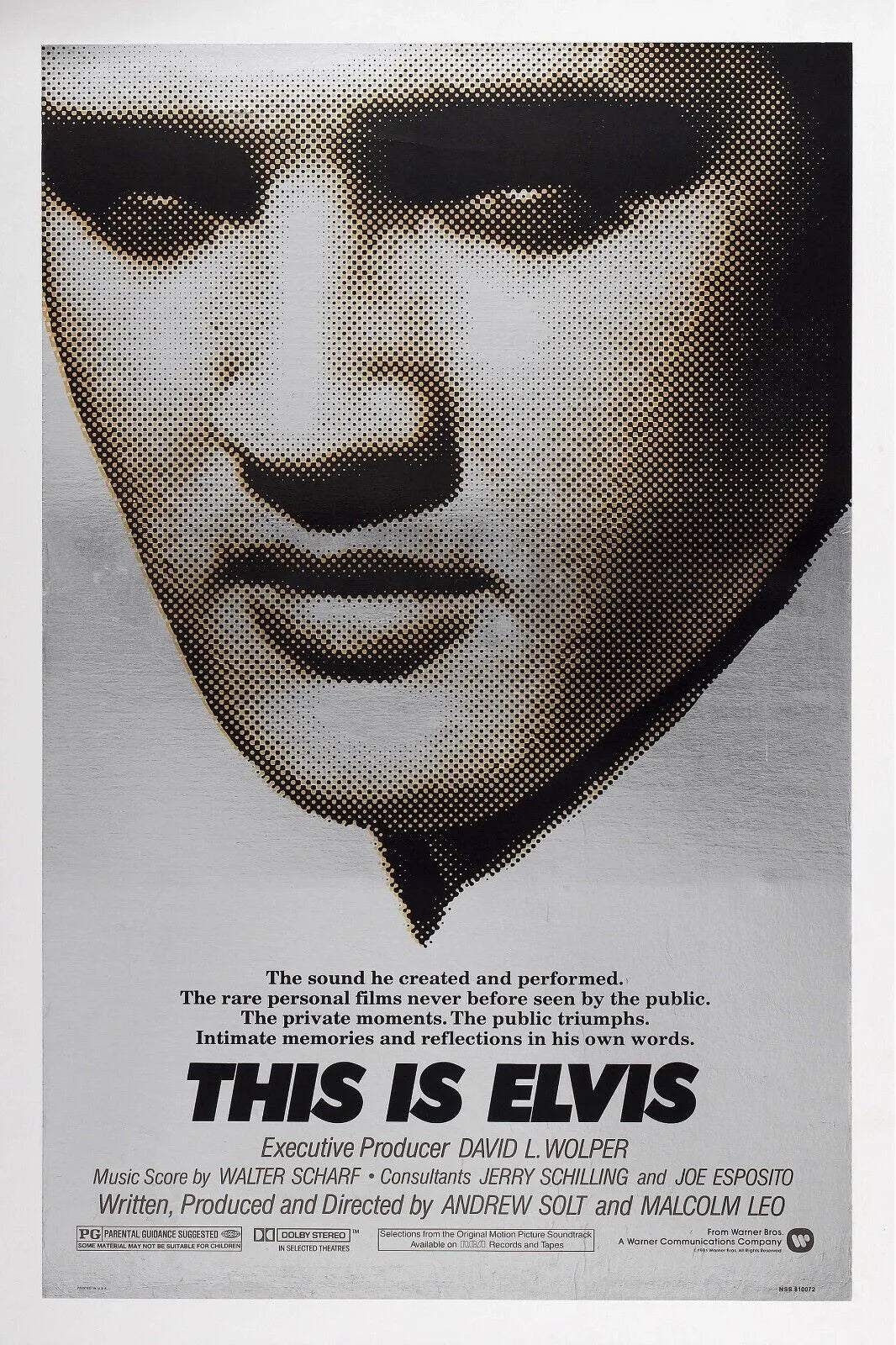 THIS IS ELVIS, ANDREW SOLT, 1981, REPRO AFFICHE CINEMA VINTAGE, HQ