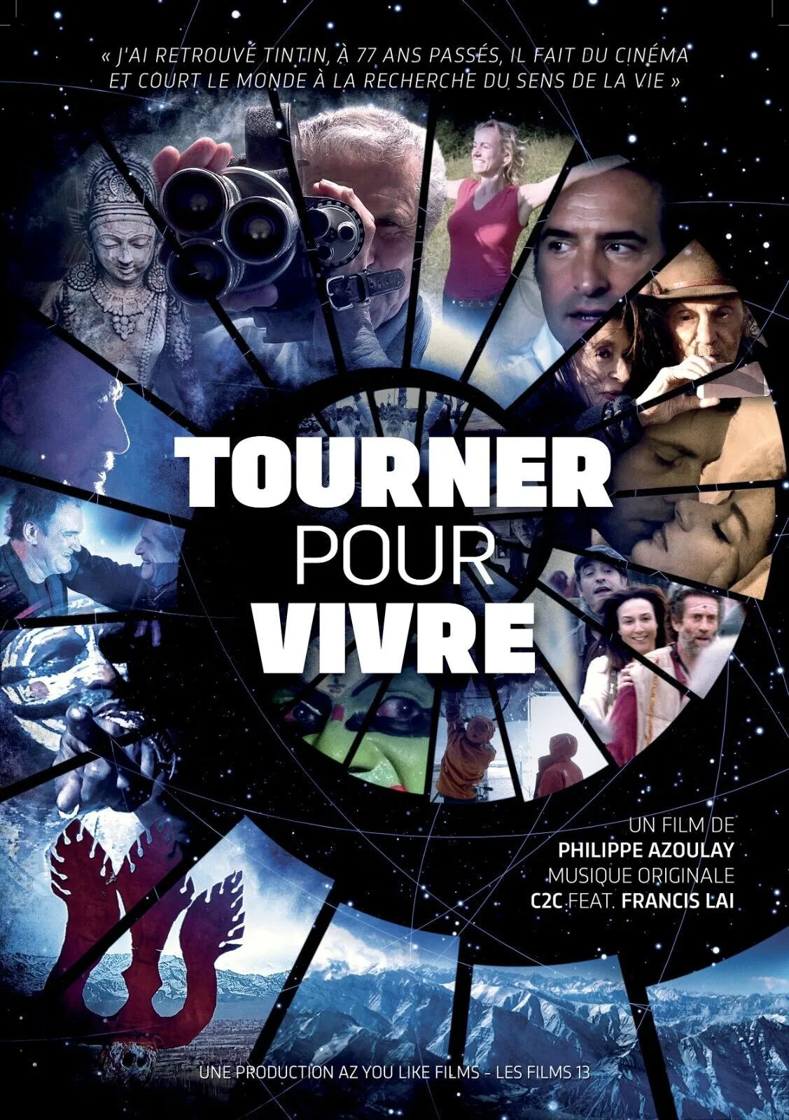 TOURNER POUR VIVRE, QUENTIN TARANTINO, PHILIPPE AZOULAY, repro affiche de cinema, HQ