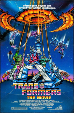 TRANSFORMERS THE MOVIE, LA GUERRE DES ROBOTS, 1986, Repro affiche cinéma, HQ