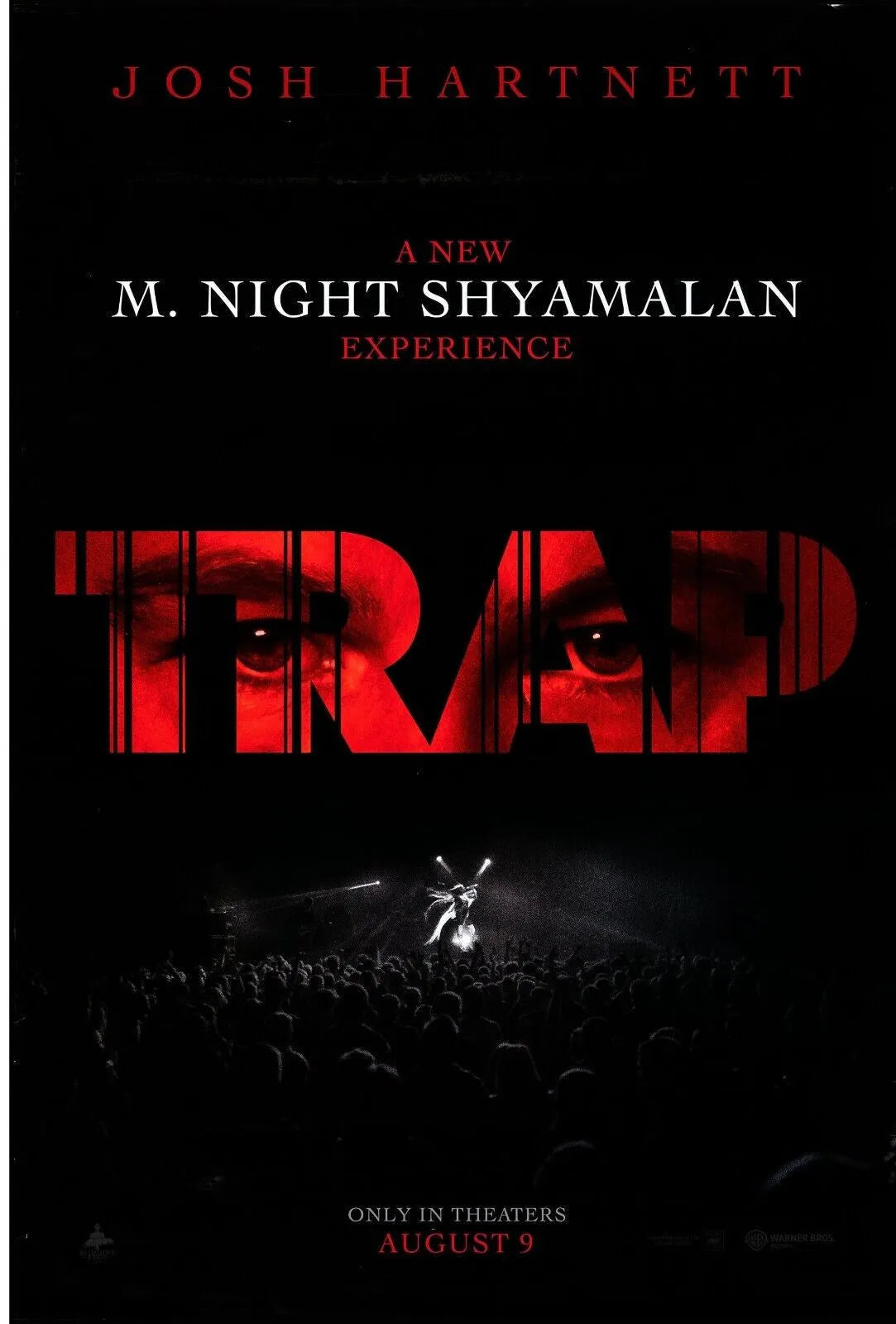 TRAP, JOSH HARNETT, ARIEL DONOGHUE, 2024, Repro affiche de cinema, HQ